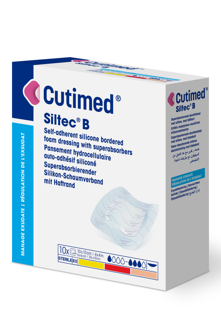 Cutimed Siltec B 12,5 cm 12,5 cm